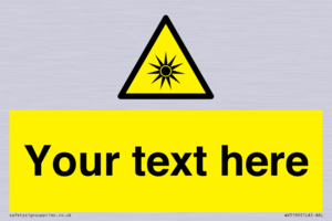 Custom Optical Radiation Sign